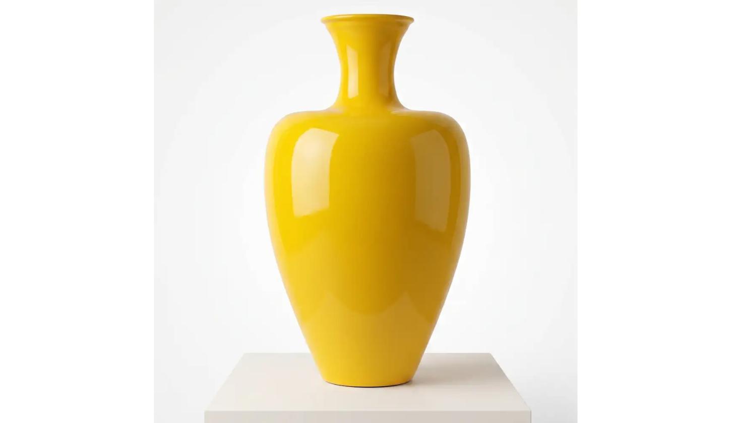 Gelbe Vase groß