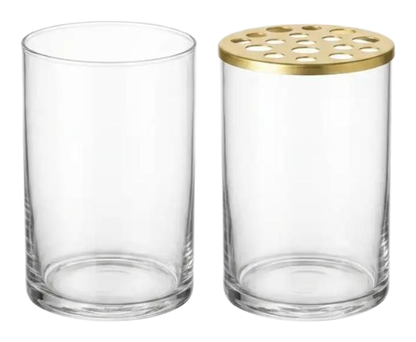 Goldene Tischvase