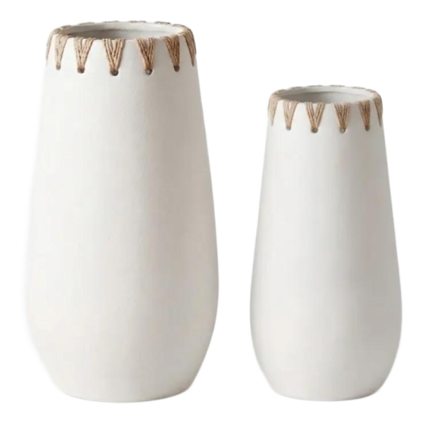 Weiße Vase Welle